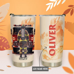 Firefighter And Fire Truck HTRZ28082092JQ Stainless Steel Tumbler