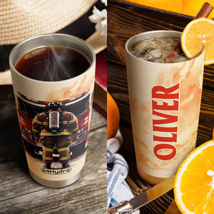 Firefighter And Fire Truck HTRZ28082092JQ Stainless Steel Tumbler