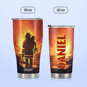 Firefighter Saves The Child HTRZ24089145JO Stainless Steel Tumbler