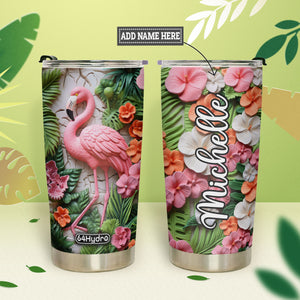 Flamingo Plaster Carving HHAY100723742 Stainless Steel Tumbler