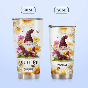 Gnome Daisy Let It Be HHLZ270623142 Stainless Steel Tumbler