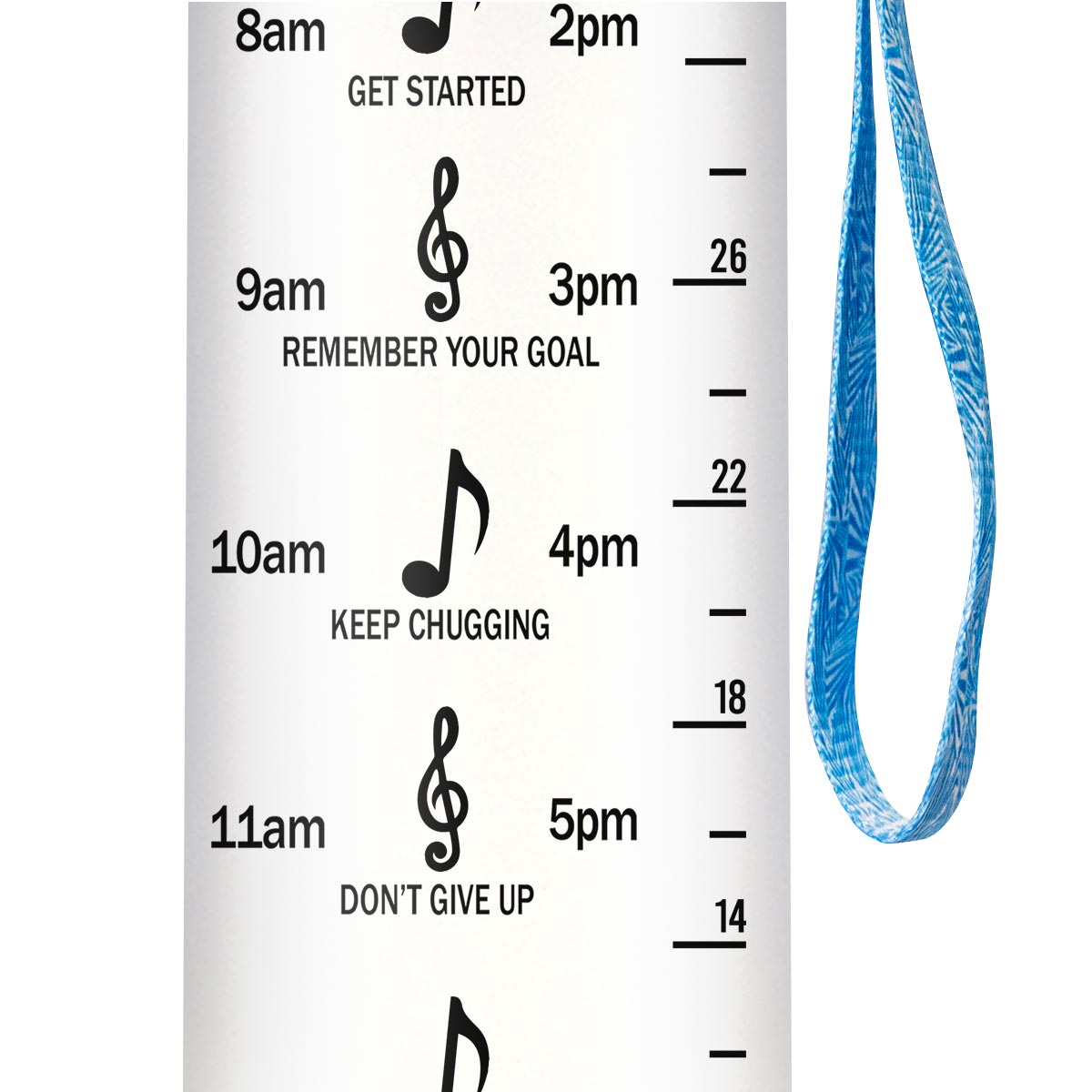 Guitar Where Words Fail Music Speaks HTRZ11087470BY Water Tracker Bottle