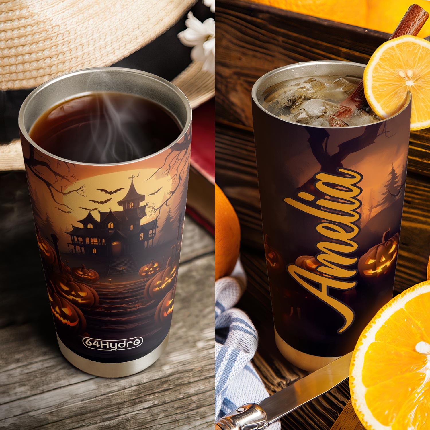 Halloween Pumpkin HTRZ24089147ZB Stainless Steel Tumbler
