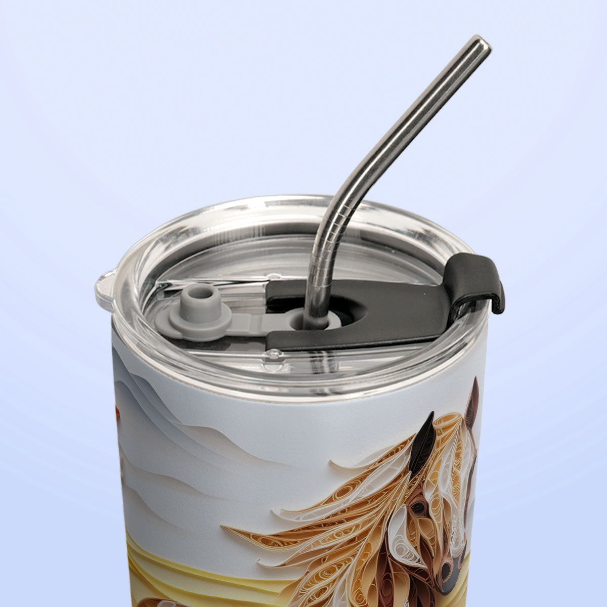 Horse Paper Quiling HHAY060723527 Stainless Steel Tumbler