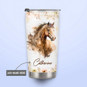 Horse Ride More Worry Less NNRZ220623006 Stainless Steel Tumbler