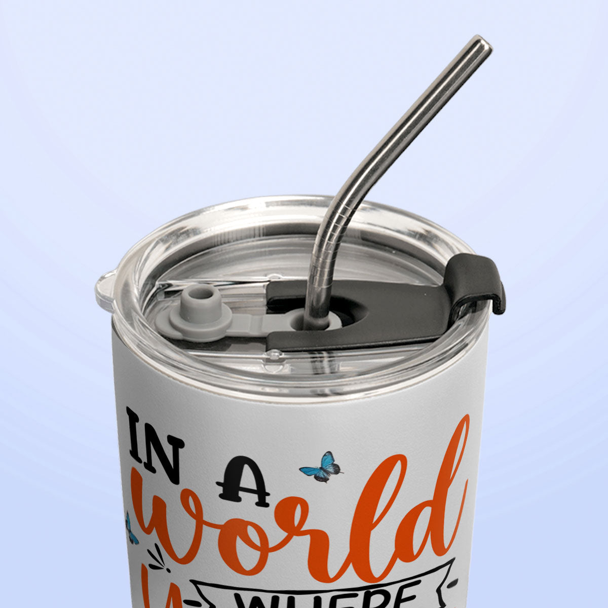 In A World Where You Can Be Anything Be Kind Daisy Elephant HHLZ280623419 Stainless Steel Tumbler