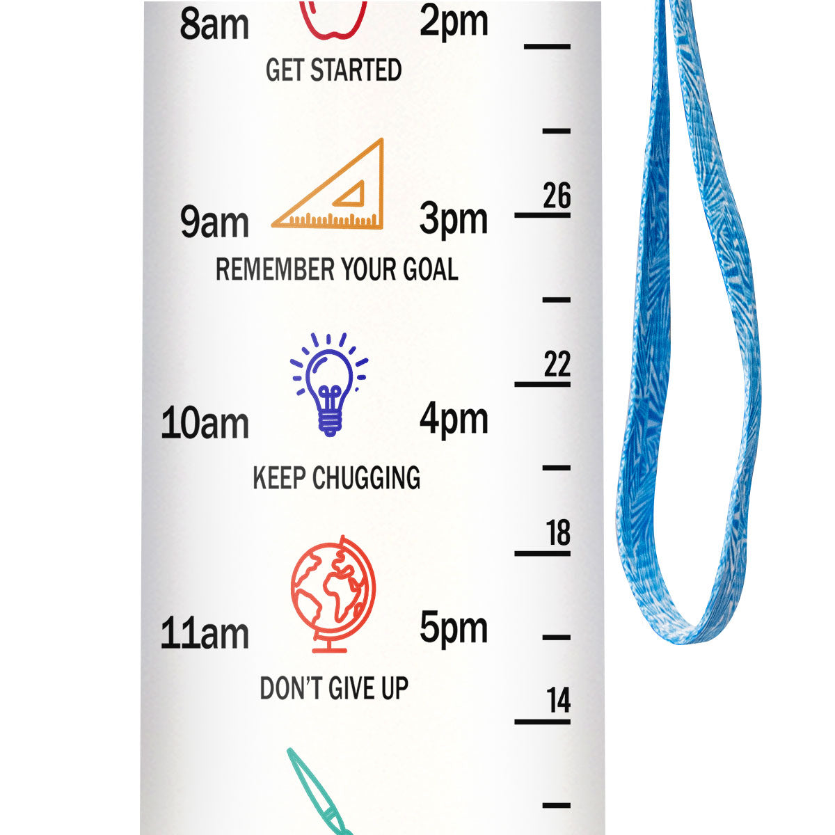 It Takes A Lot Of Sparkle To Teach Little Minds HHRZ27072805AV Water Tracker Bottle