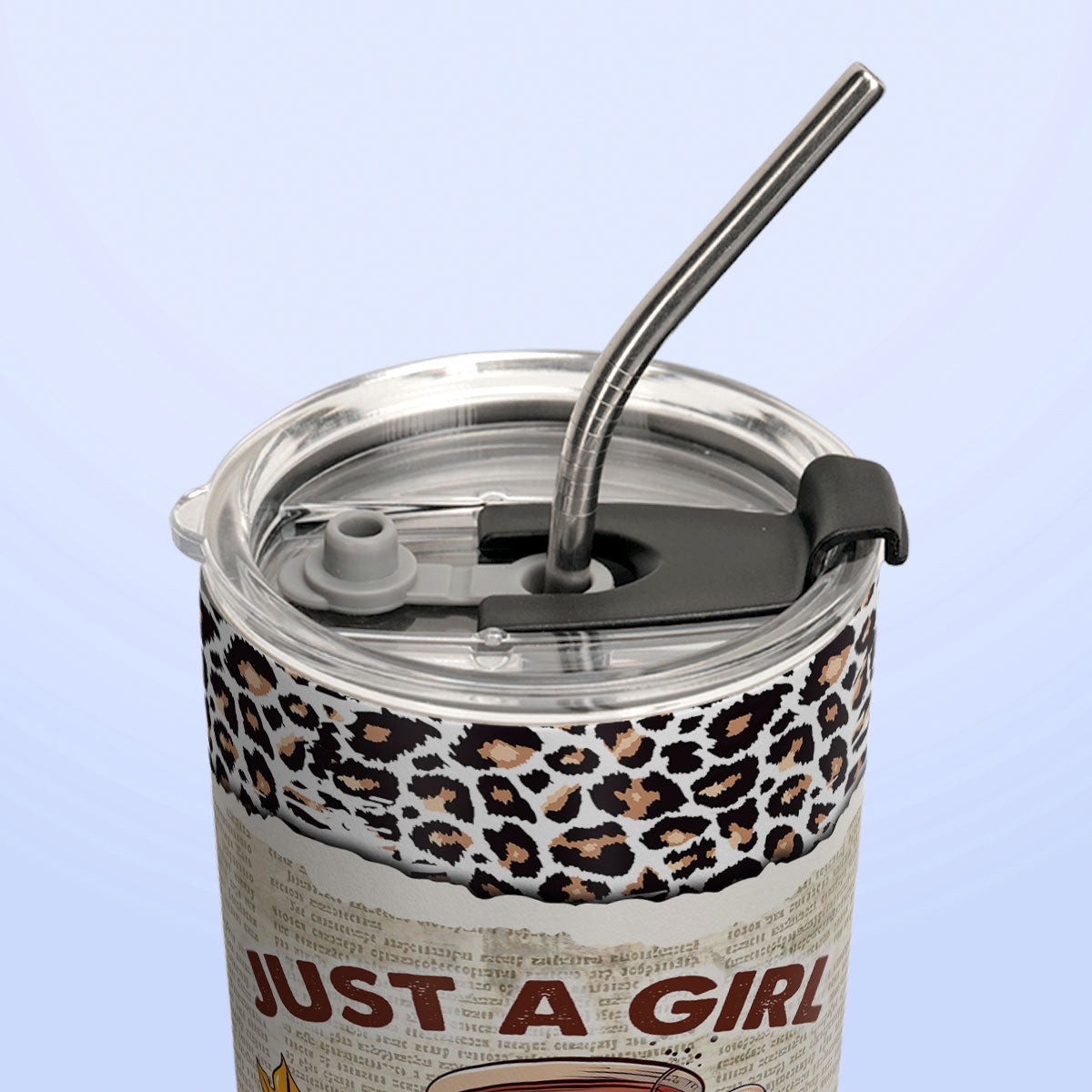 Just A Girl Who Loves Books HHLZ270623838 Stainless Steel Tumbler