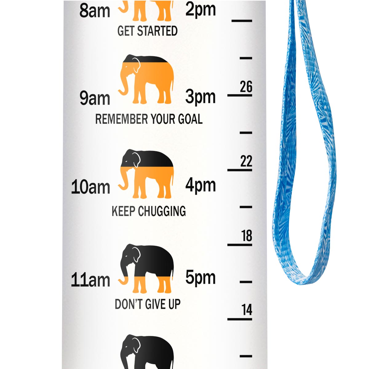 Just A Girl Who Loves Elephants HTRZ10082434TH Water Tracker Bottle