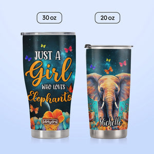 Just A Girl Who Loves Elephants HHLZ280623612 Stainless Steel Tumbler
