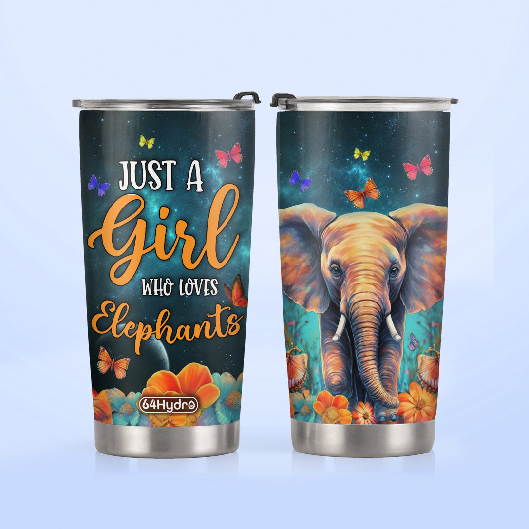 Just A Girl Who Loves Elephants HHLZ280623612 Stainless Steel Tumbler