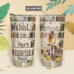 Just One More Chapter Girl With Books HHLZ270623407 Stainless Steel Tumbler