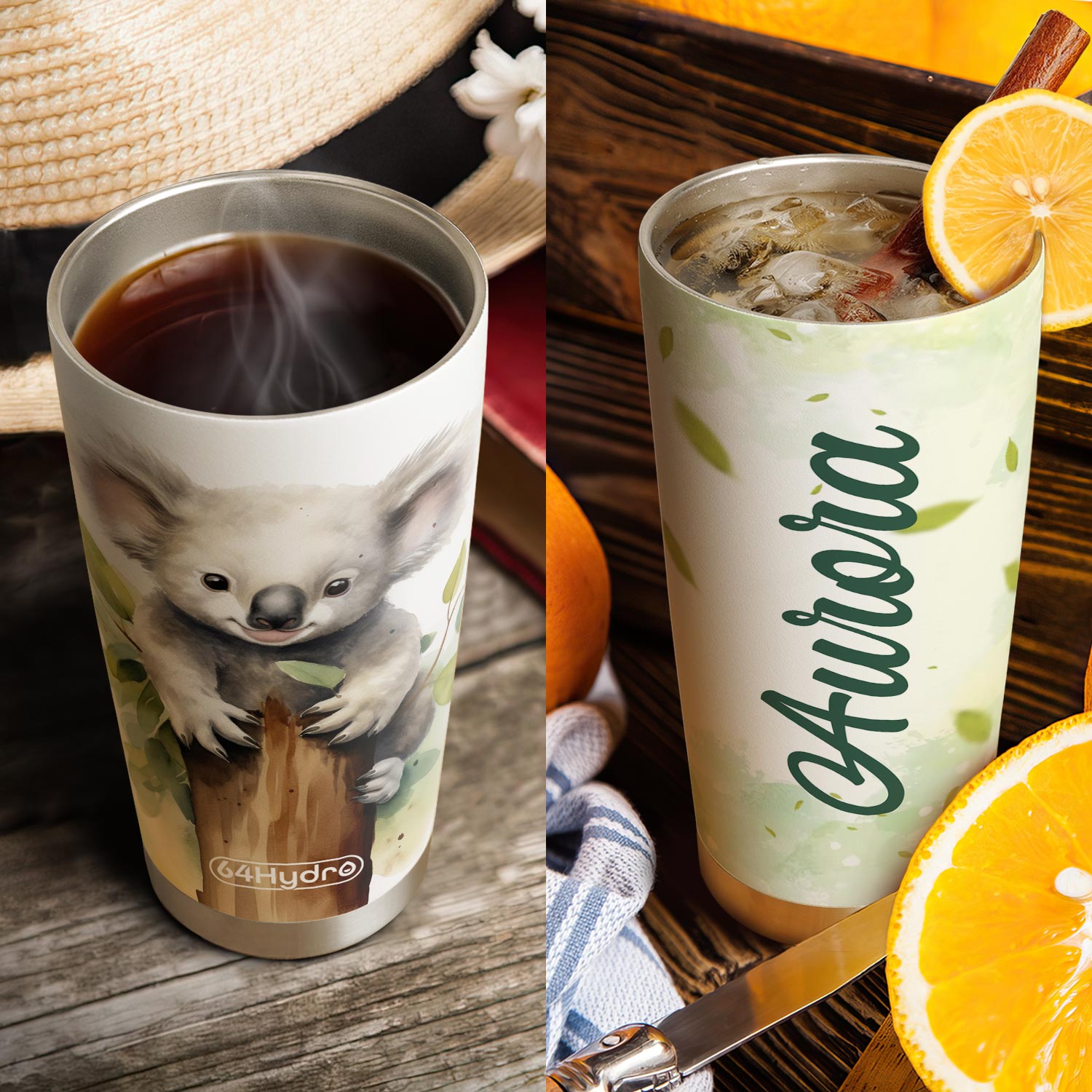 Koala Hugs Tree HTRZ18095019TX Stainless Steel Tumbler