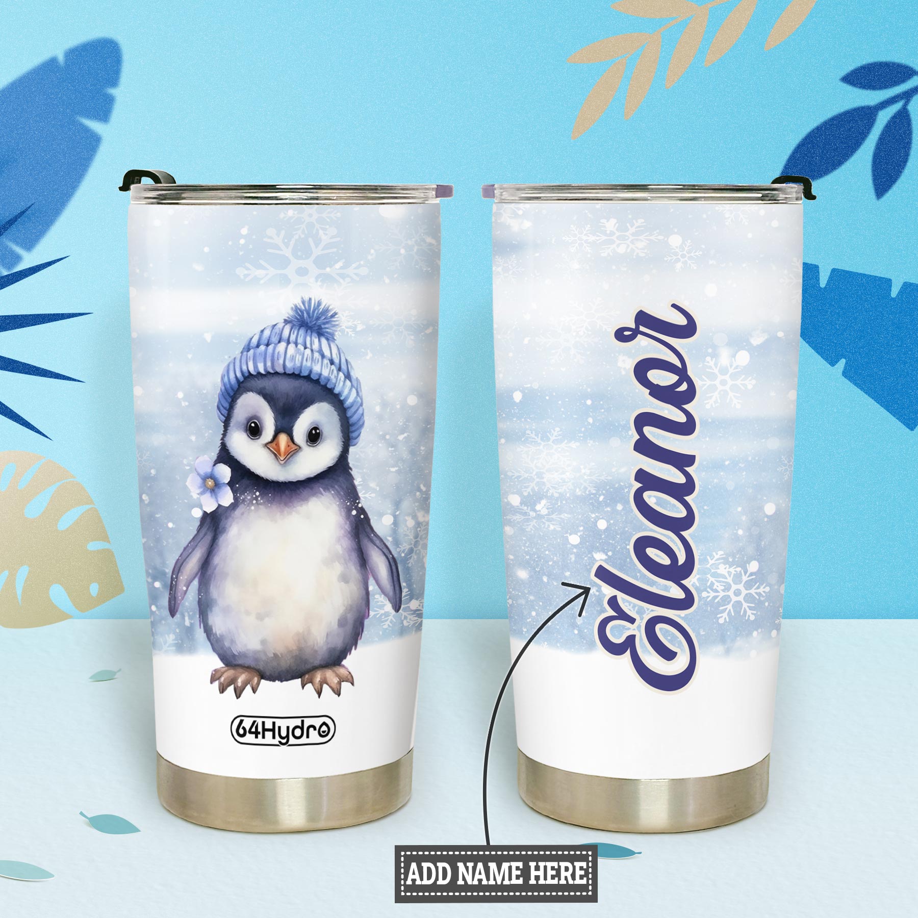 Lovely Penguin HTRZ15091579DQ Stainless Steel Tumbler