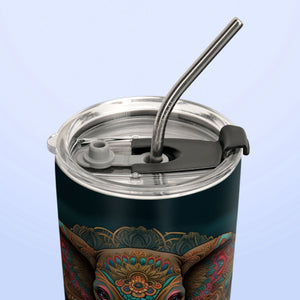 Mandala Tribal Elephant HHAY060723489 Stainless Steel Tumbler