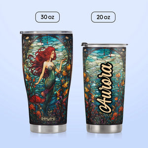 Mermaid Stained Glass HTRZ25095510HN Stainless Steel Tumbler