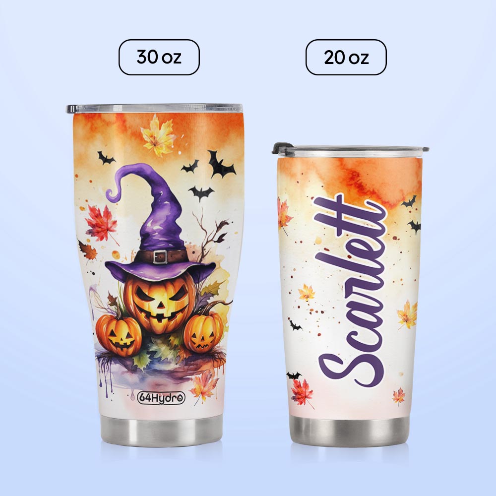 Pumpkin Halloween Autumn HTRZ28089703QM Stainless Steel Tumbler