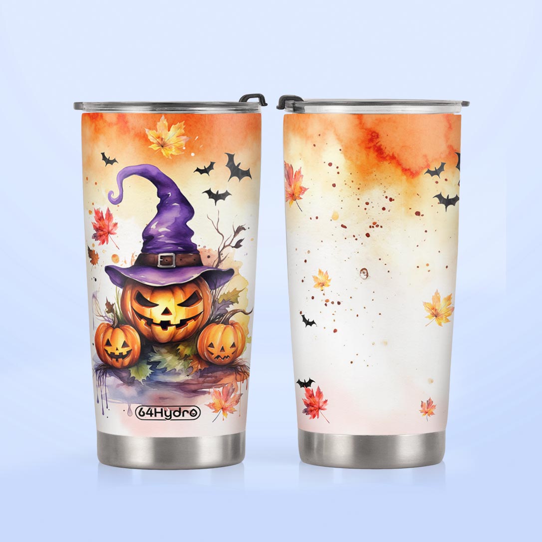 Pumpkin Halloween Autumn HTRZ28089703QM Stainless Steel Tumbler