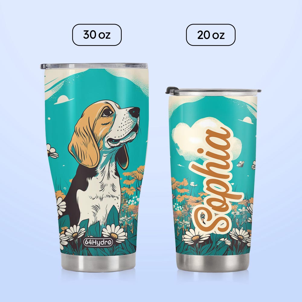 Retro Beagle HTRZ12093169YL Stainless Steel Tumbler