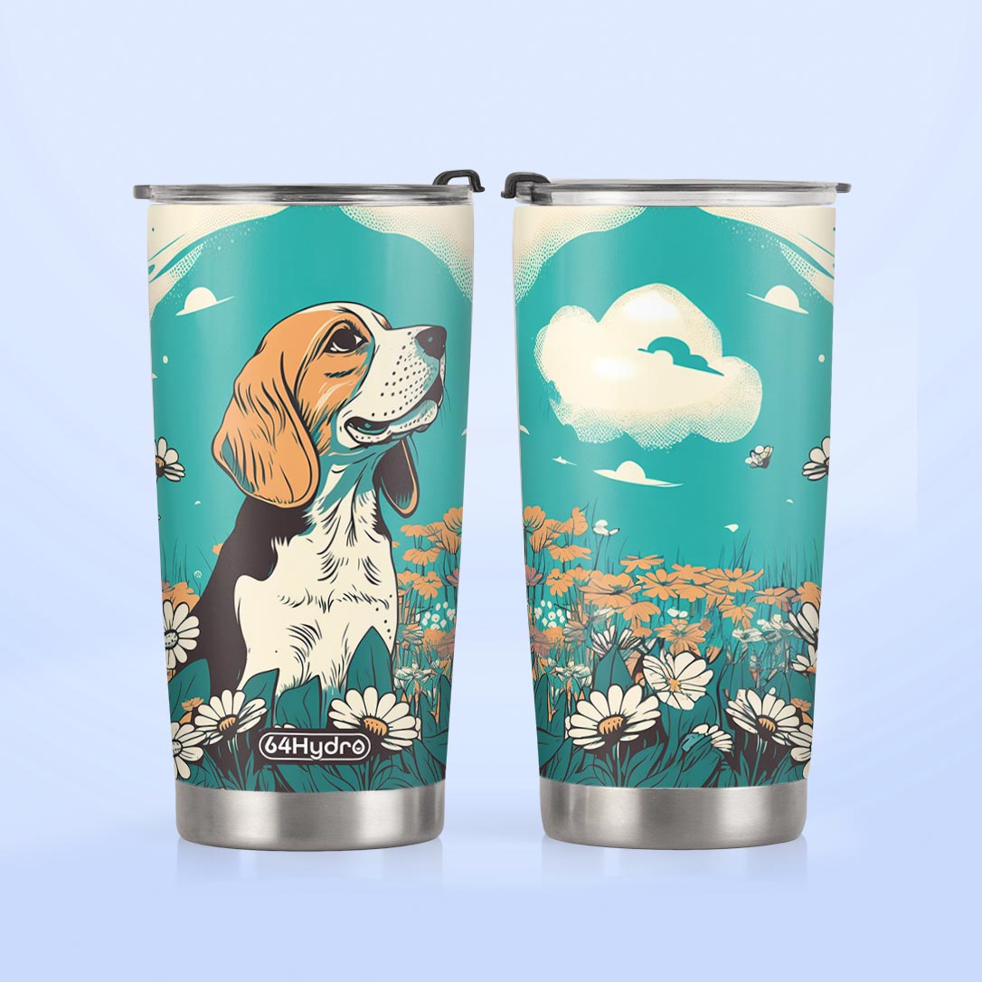 Retro Beagle HTRZ12093169YL Stainless Steel Tumbler