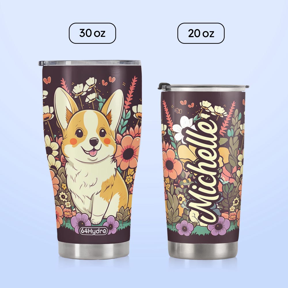 Retro Corgi HTRZ12098294UQ Stainless Steel Tumbler