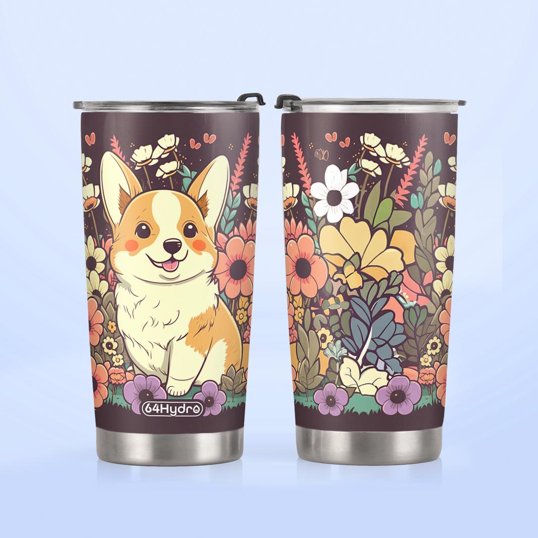 Retro Corgi HTRZ12098294UQ Stainless Steel Tumbler