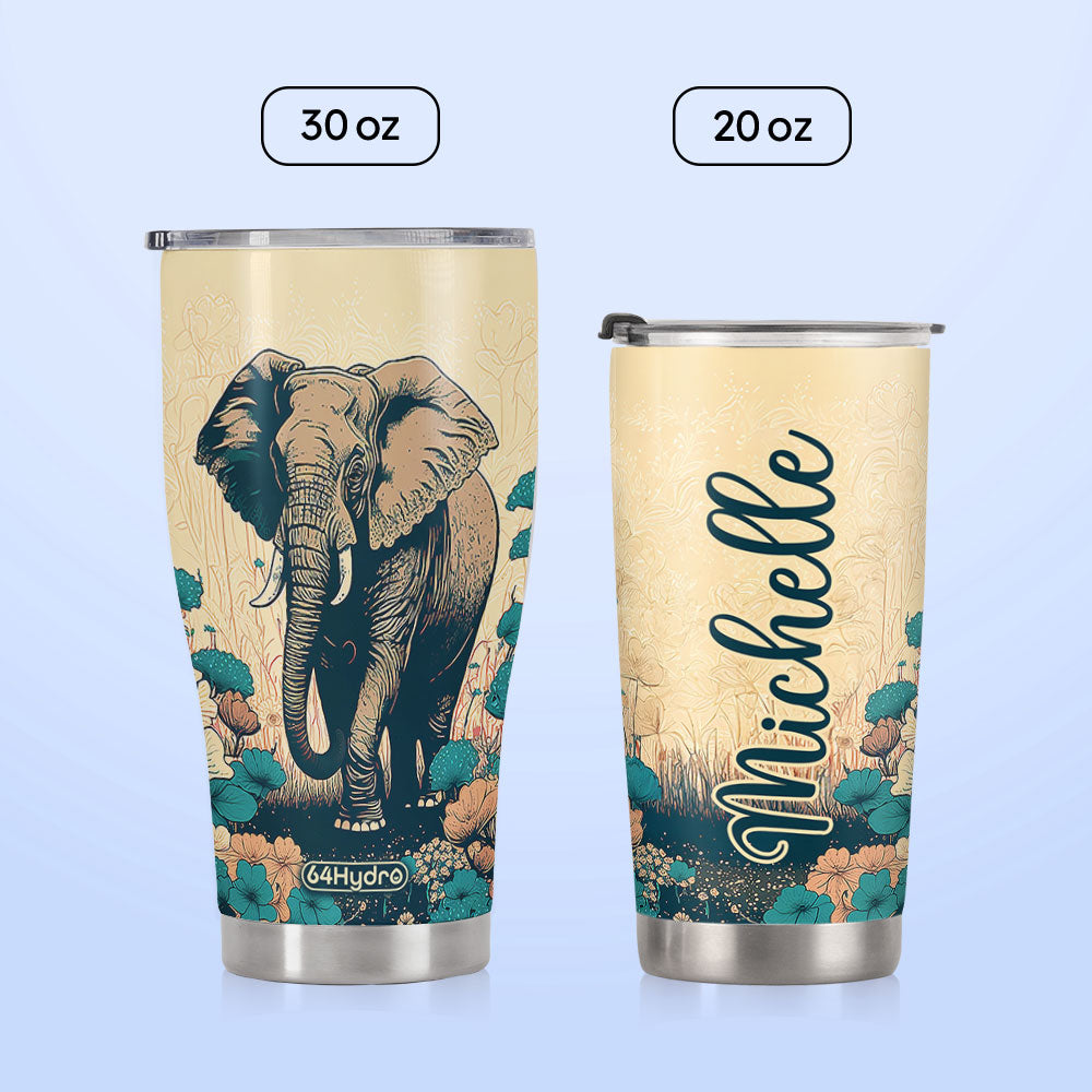 Retro Elephant HHAY060723434 Stainless Steel Tumbler