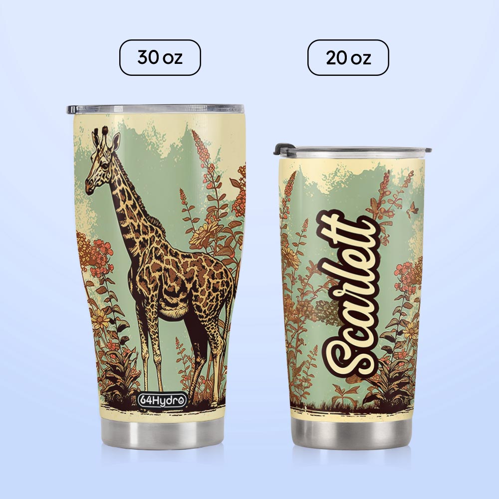 Retro Giraffe HTRZ12095803SC Stainless Steel Tumbler