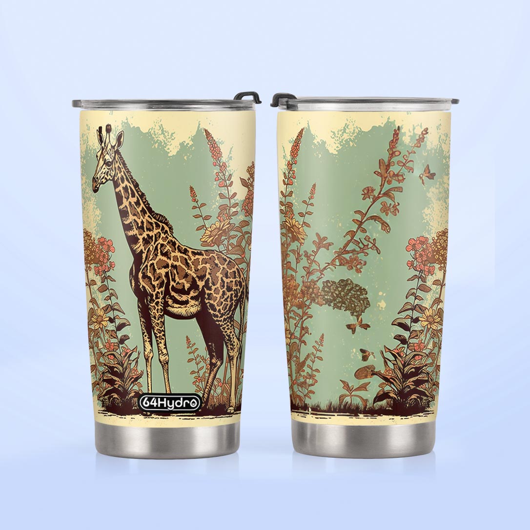 Retro Giraffe HTRZ12095803SC Stainless Steel Tumbler