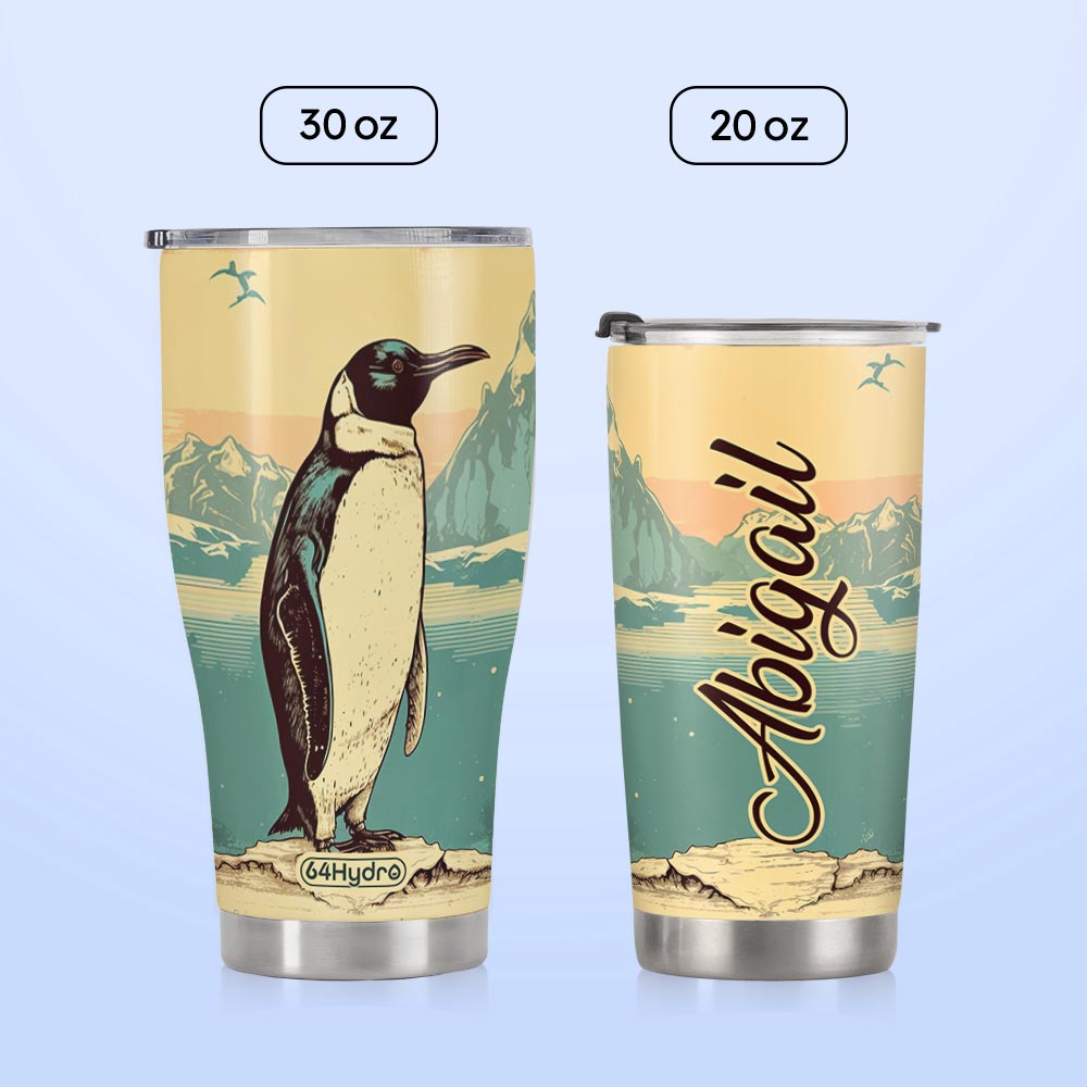 Retro Penguin HTRZ05091256ZE Stainless Steel Tumbler