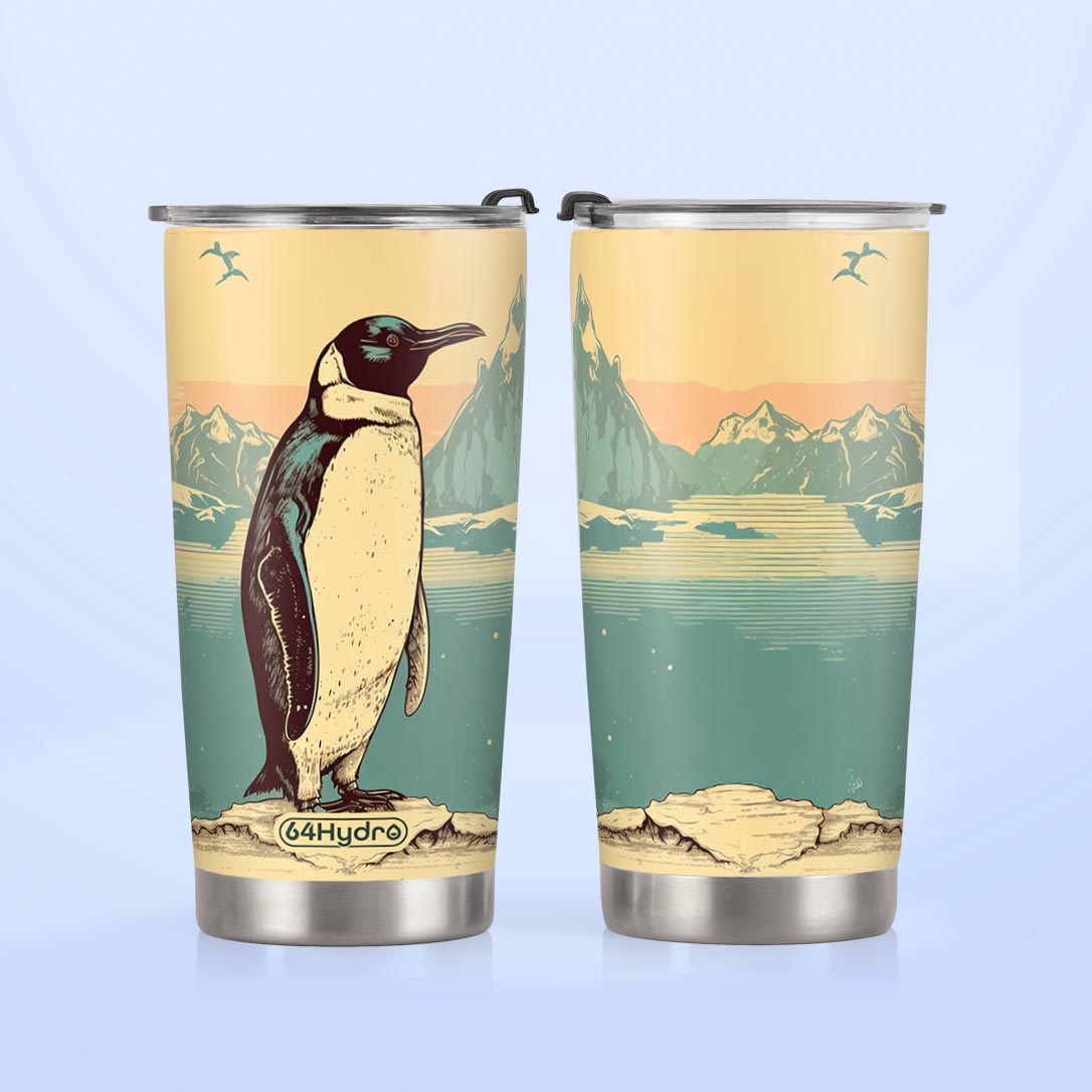 Retro Penguin HTRZ05091256ZE Stainless Steel Tumbler