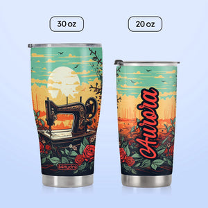 Retro Sewing HTRZ26090041BK Stainless Steel Tumbler