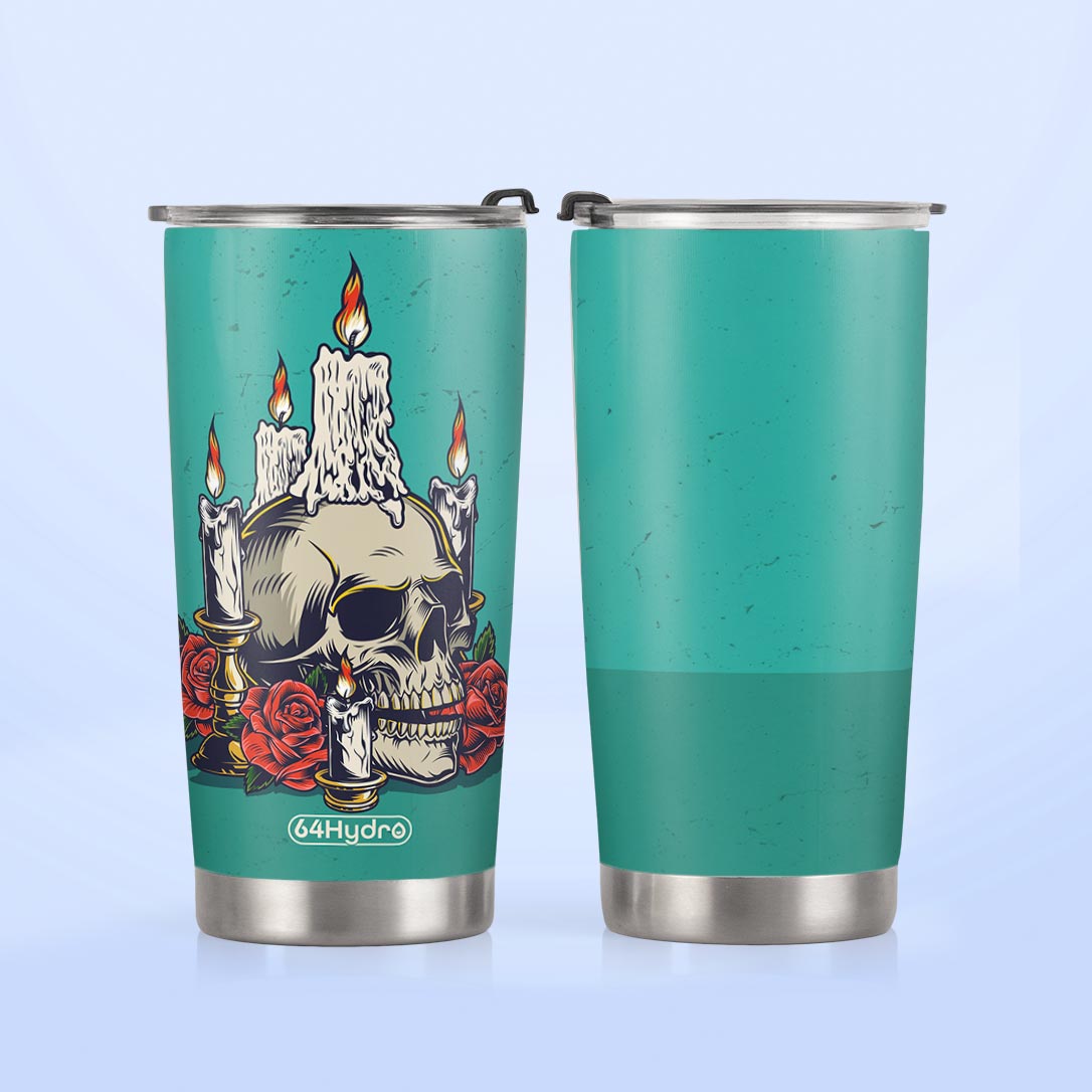 Retro Skull HTRZ27096313KT Stainless Steel Tumbler