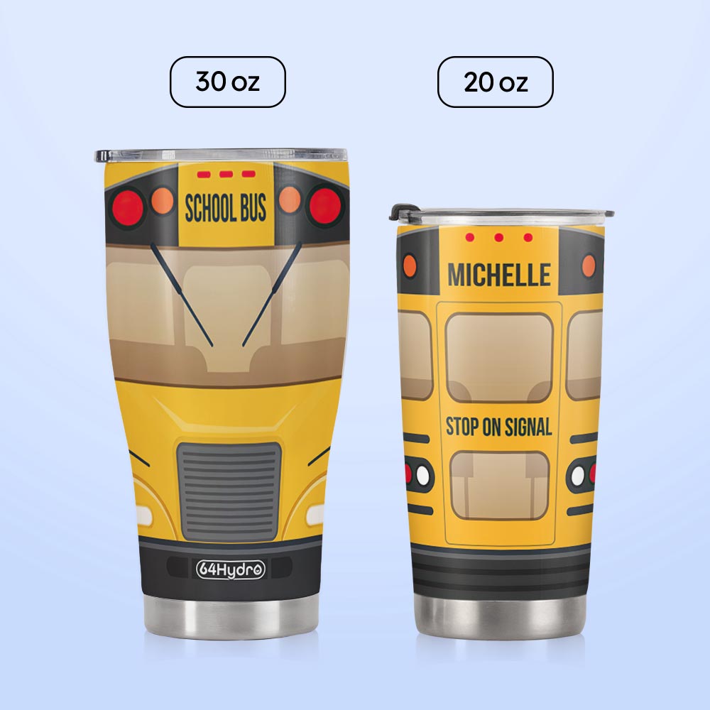 School Bus Kid HTRZ02107855ZN Stainless Steel Tumbler