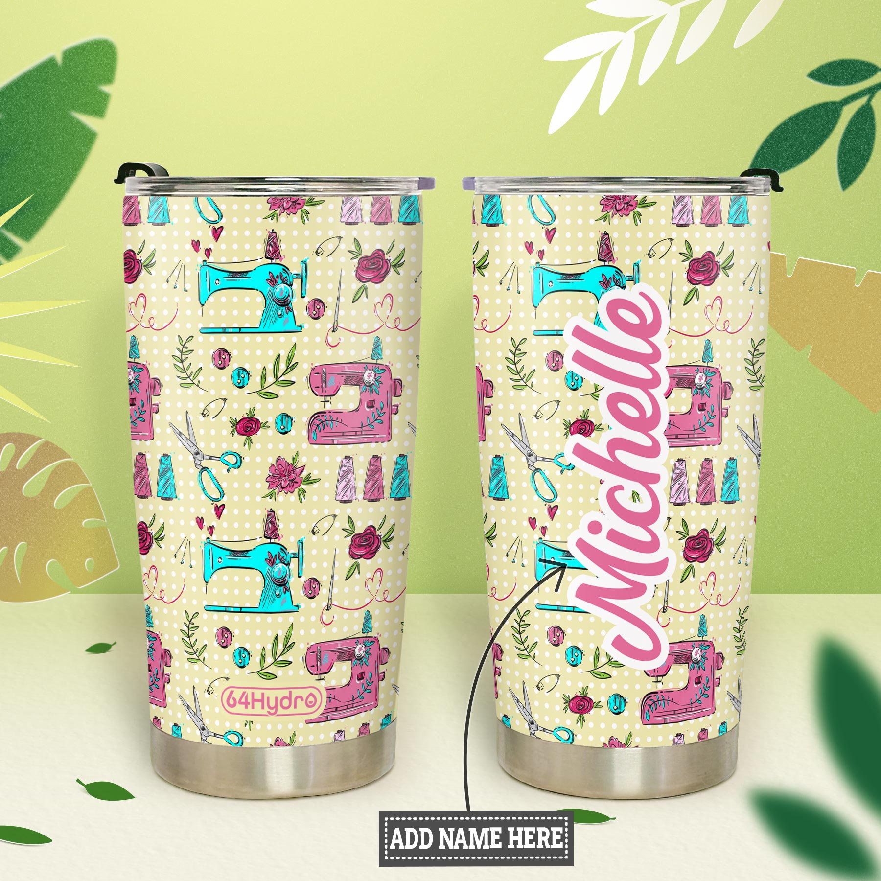 Sewing Pattern HTRZ26092972XN Stainless Steel Tumbler