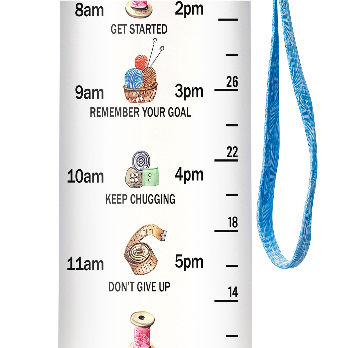 Sewing Things I Do In My Spare Time HHRZ09082988US Water Tracker Bottle