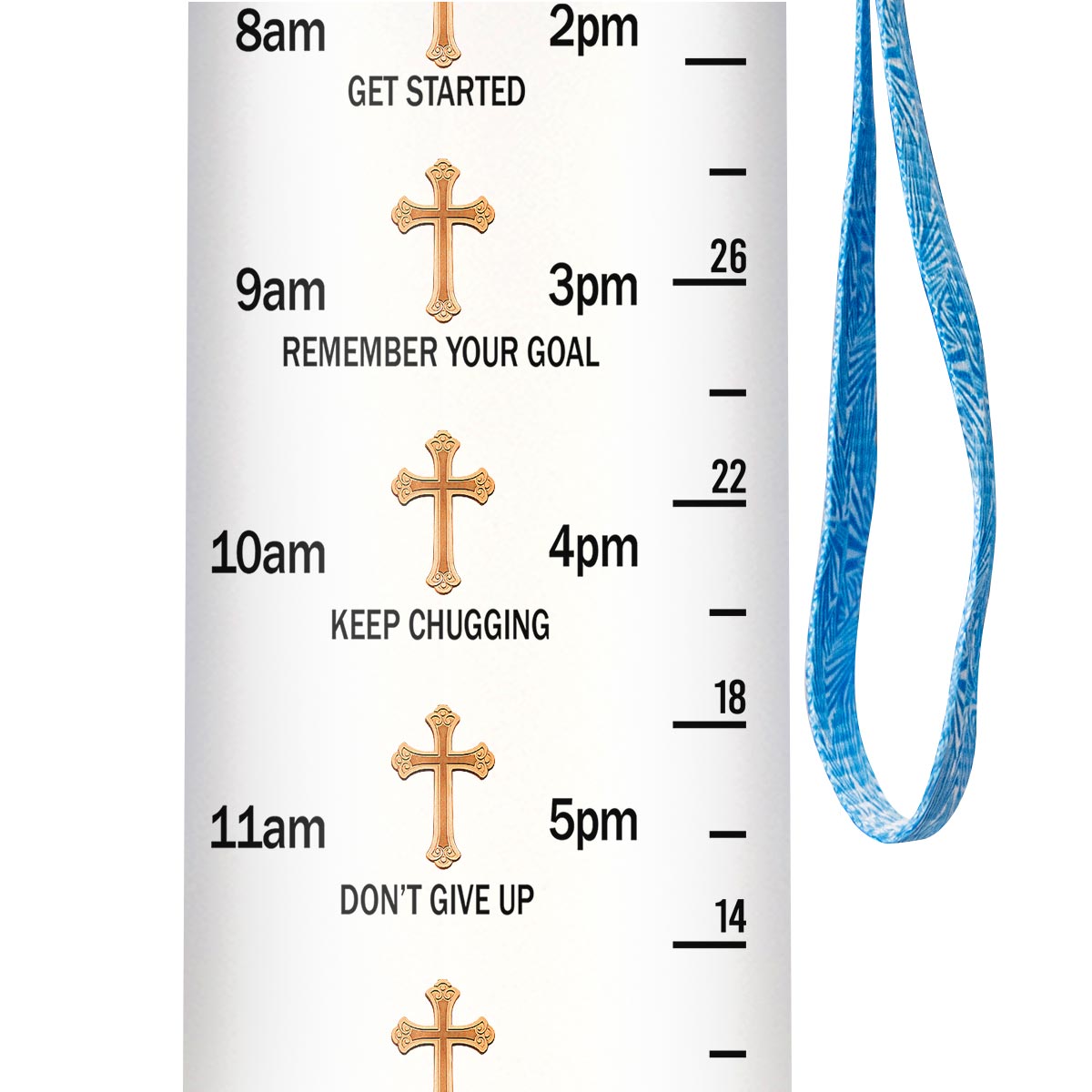 She Who Kneels Before God Can Stand Before Anyone HTRZ11089677NB Water Tracker Bottle