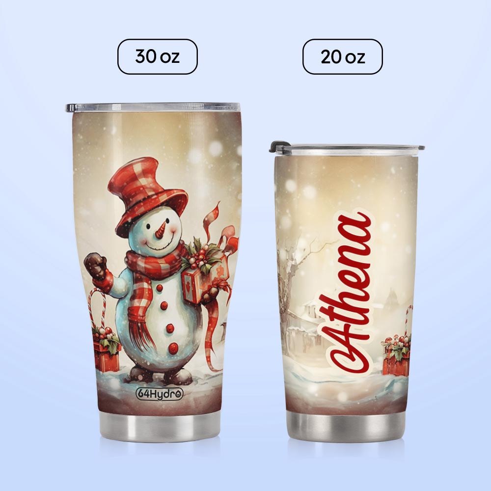 Snowman Vintage HTRZ19092112JF Stainless Steel Tumbler