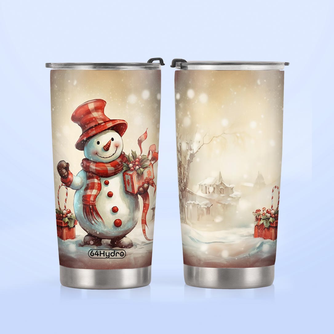 Snowman Vintage HTRZ19092112JF Stainless Steel Tumbler