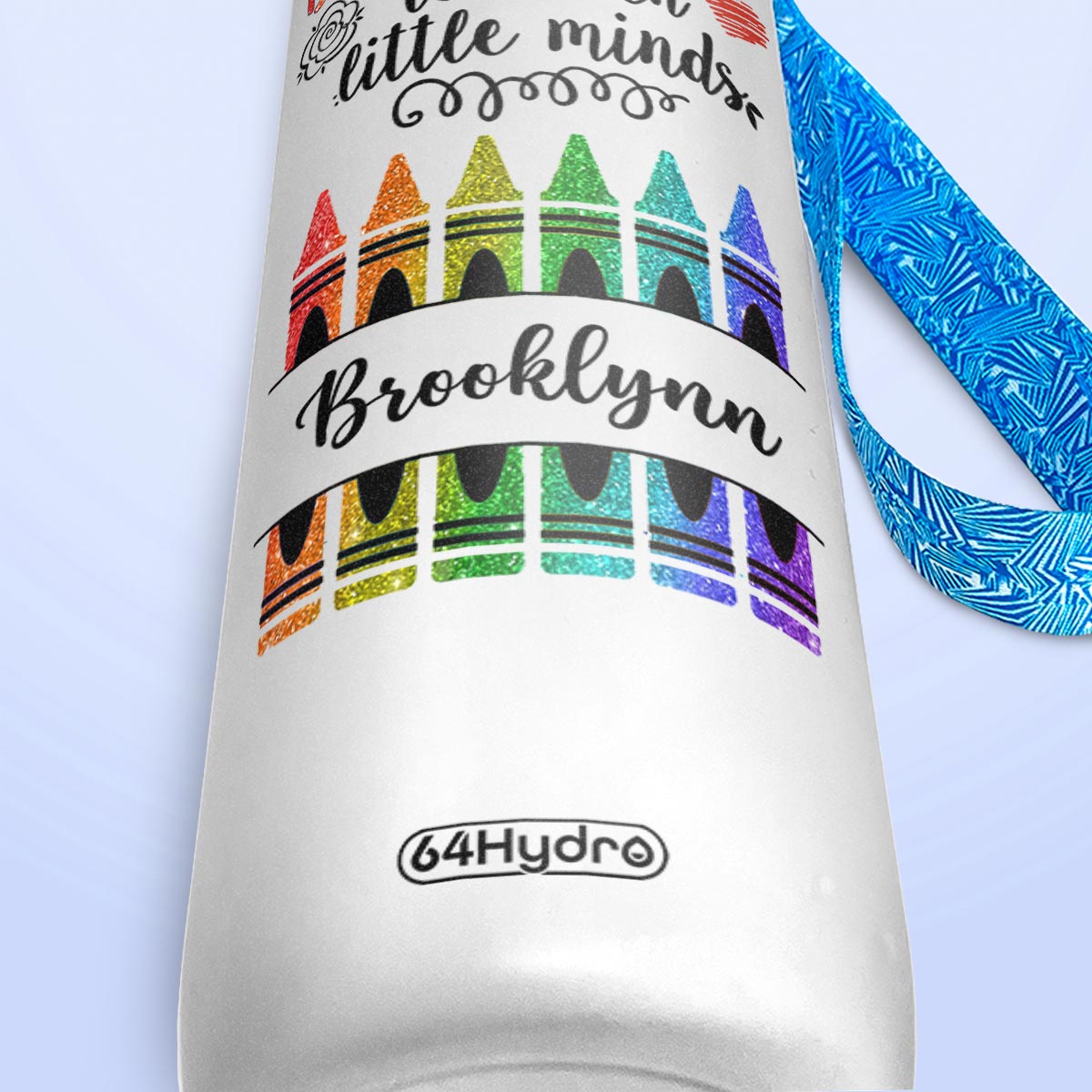 Teacher It Takes A Big Heart To Teach Little Minds HTRZ17086428AC Water Tracker Bottle