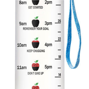 The Influence Of A Good Teacher Can Never Be Erased HHRZ09084927XA Water Tracker Bottle