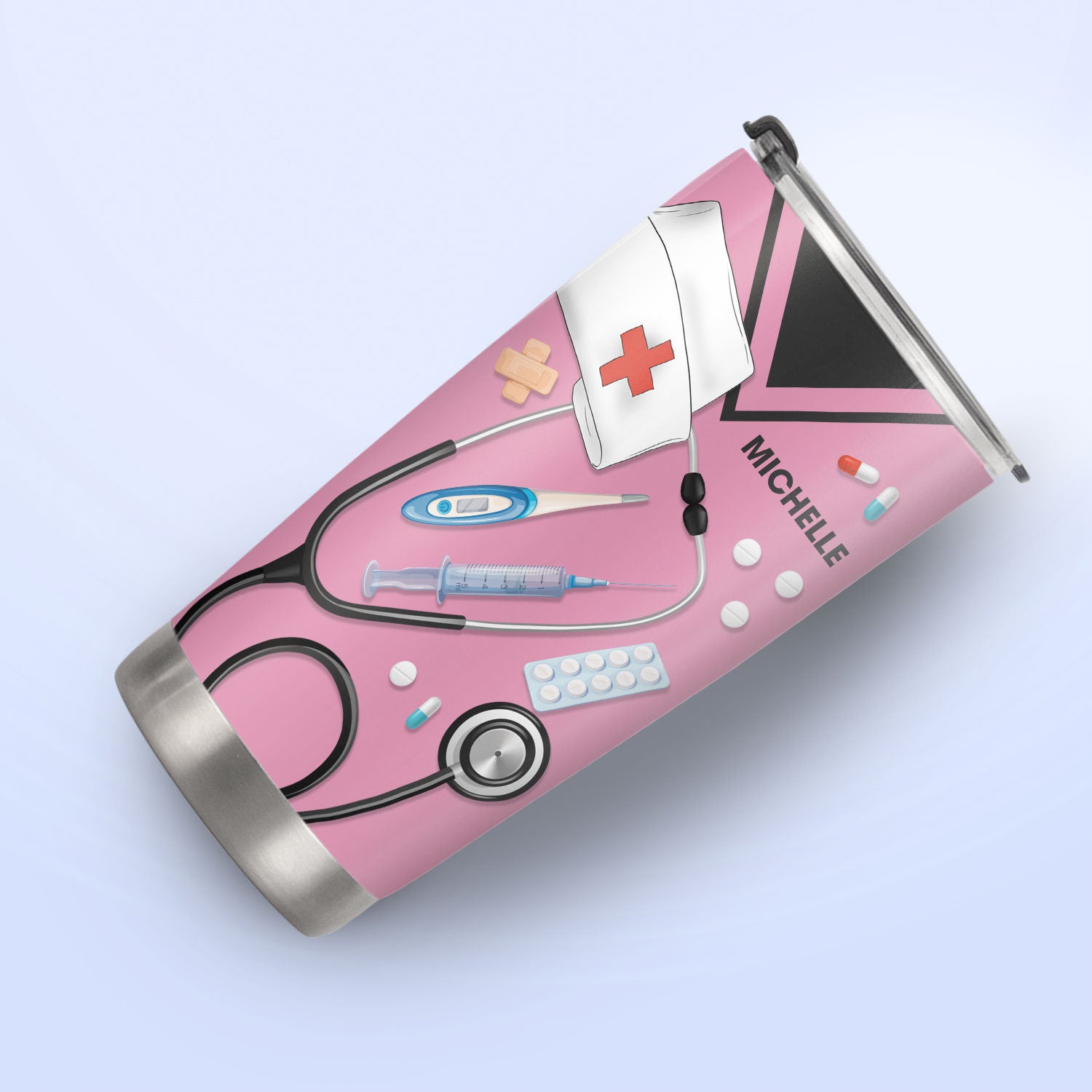 This Super Hero Wears Scrubs DNRZ220623829 Stainless Steel Tumbler
