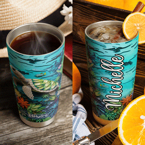 Turtle Paper Quiling HHAY070723156 Stainless Steel Tumbler