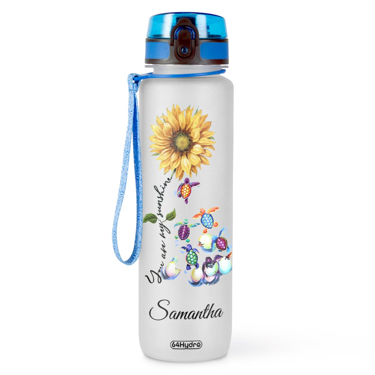 Turtle You Are My Sunshine HTRZ10084441BE Water Tracker Bottle