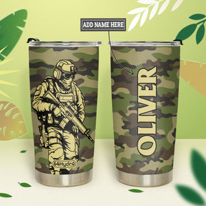 Veteran Camouflage HTRZ28084674BD Stainless Steel Tumbler