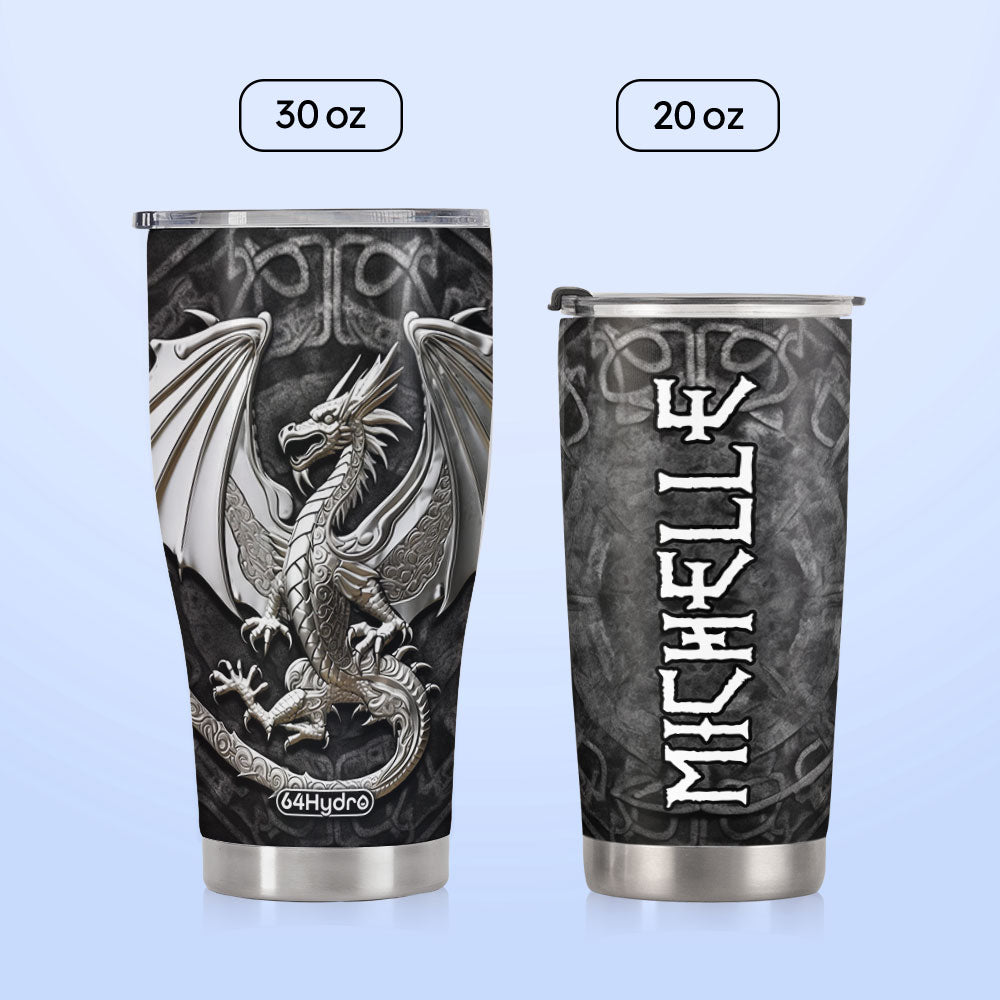 Viking Winged Dragon Metallic Style HHAY060723163 Stainless Steel Tumbler