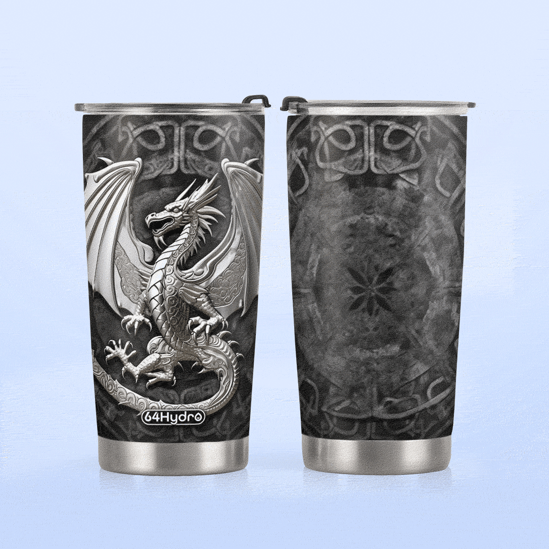 Viking Winged Dragon Metallic Style HHAY060723163 Stainless Steel Tumbler