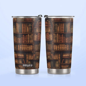 Vintage Book Pattern HTRZ19093734FW Stainless Steel Tumbler