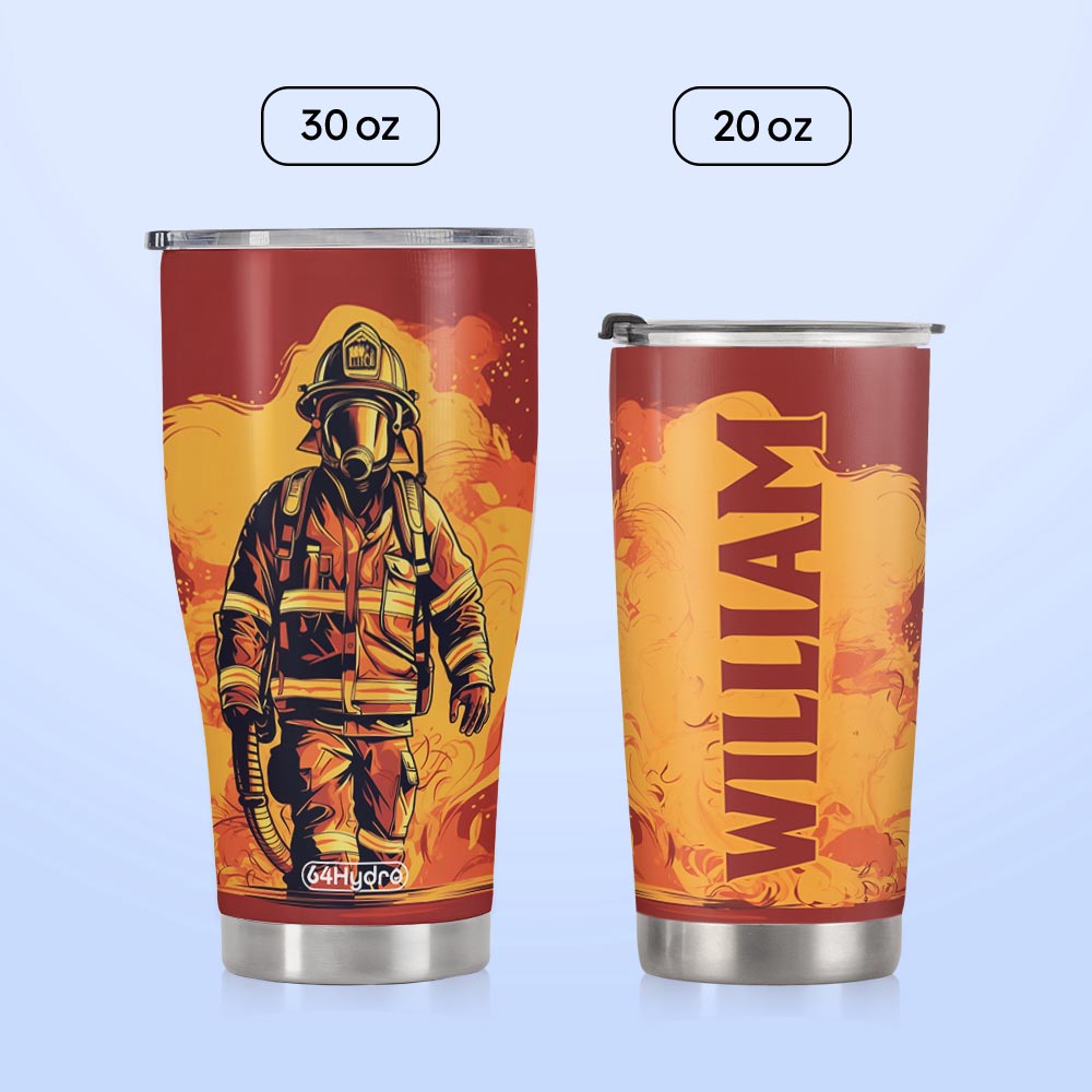 Vintage Firefighter HTRZ24089140FV Stainless Steel Tumbler