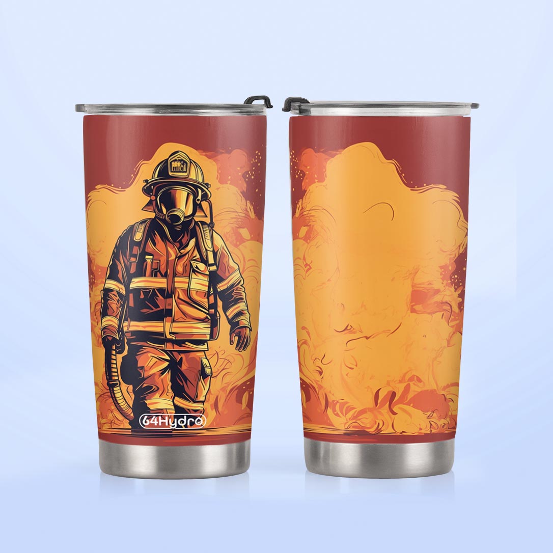 Vintage Firefighter HTRZ24089140FV Stainless Steel Tumbler